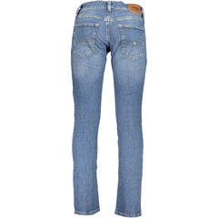 Tommy Hilfiger Blue Cotton Jeans & Pant Tommy Hilfiger Retail Flare