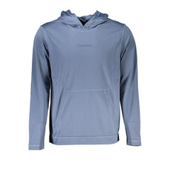 Calvin Klein Elegant Blue Hooded Sweatshirt - Men's Sports Chic Calvin Klein Retail Flare