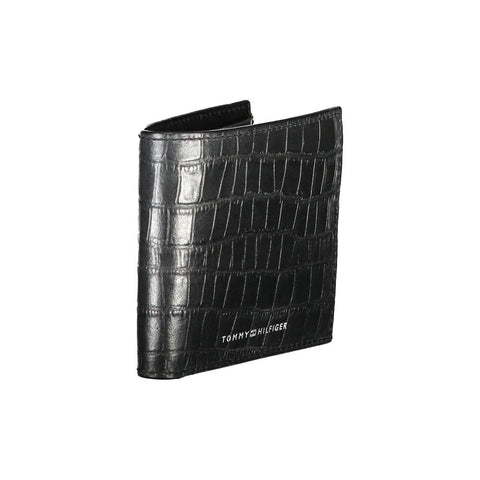 Tommy Hilfiger Black Leather Wallet Tommy Hilfiger Retail Flare
