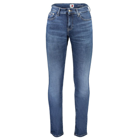 Tommy Hilfiger Blue Cotton Jeans & Pant Tommy Hilfiger Retail Flare