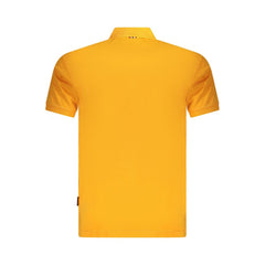 Napapijri Orange Cotton Men Polo Shirt Napapijri Retail Flare