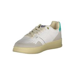 Gas White Artificial Leather Sneaker Gas Retail Flare