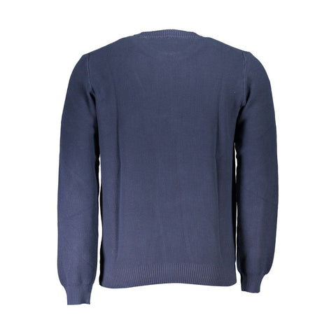 North Sails Blue Cotton Men Sweater North Sails Retail Flare