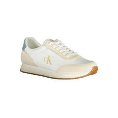 Calvin Klein White Polyester Men Sneaker Calvin Klein Retail Flare