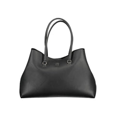 Tommy Hilfiger Black Polyester Women Handbag Tommy Hilfiger Retail Flare