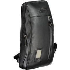 Piquadro Black Leather Men Shoulder Bag Piquadro Retail Flare