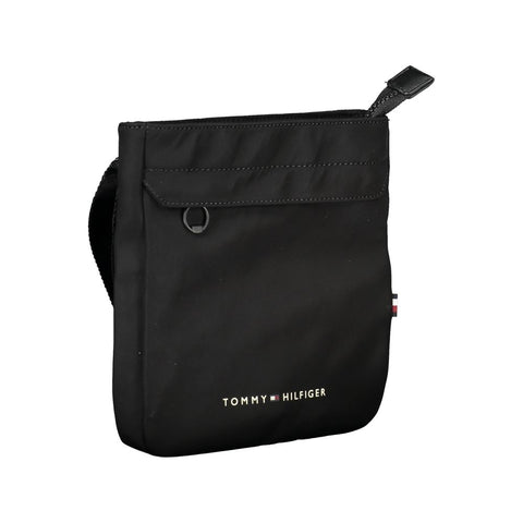 Tommy Hilfiger Black Polyester Men Shoulder Bag Tommy Hilfiger Retail Flare