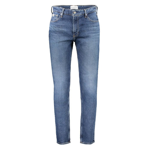 Calvin Klein Blue Cotton Jeans & Pant Calvin Klein Retail Flare