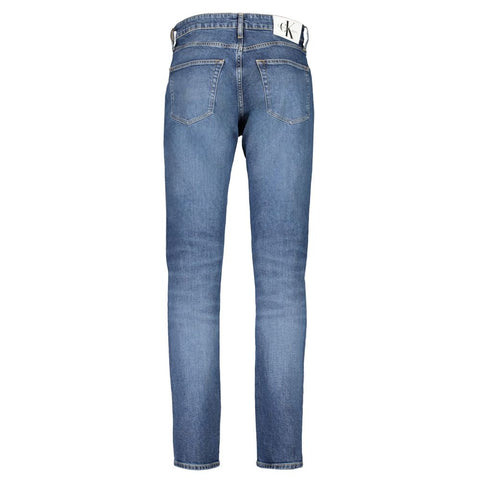 Calvin Klein Blue Cotton Jeans & Pant Calvin Klein Retail Flare