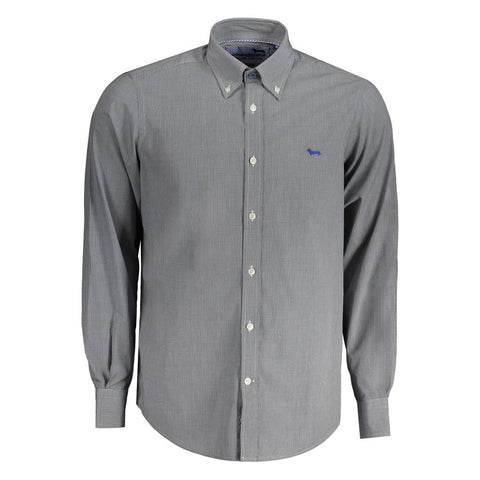 Harmont & Blaine Blue Cotton Shirt Harmont & Blaine Retail Flare