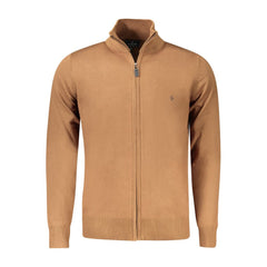 Coveri Moving Brown Viscose Men Cardigan Coveri Moving Retail Flare