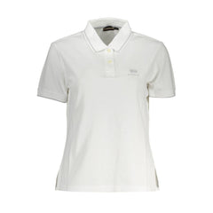 Napapijri White Cotton Women Polo Shirt Napapijri Retail Flare