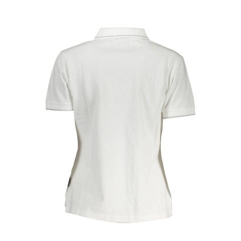 Napapijri White Cotton Women Polo Shirt Napapijri Retail Flare