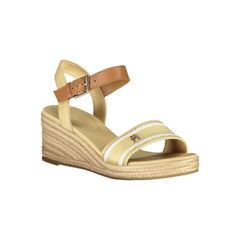 Tommy Hilfiger Beige Polyester Sandal Tommy Hilfiger Retail Flare
