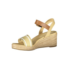 Tommy Hilfiger Beige Polyester Sandal Tommy Hilfiger Retail Flare