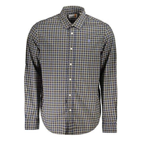 Timberland Blue Cotton Shirt Timberland Retail Flare
