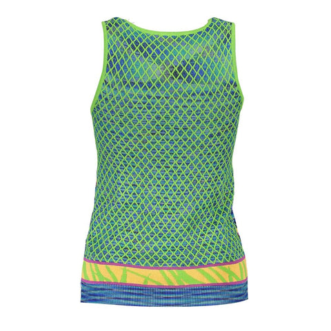 Desigual Green Cotton Women Top Desigual Retail Flare
