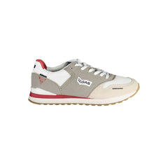 Gas White Polyester Sneaker Gas Retail Flare