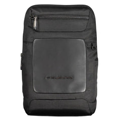 Piquadro Black Recycled Polyethylene Men Shoulder Bag Piquadro Retail Flare