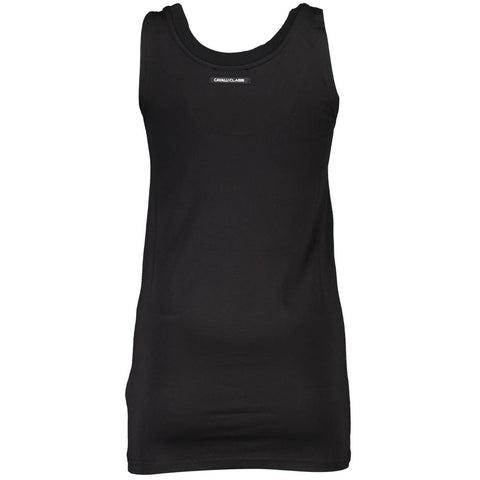 Cavalli Class Black Cotton Women Top Cavalli Class Retail Flare