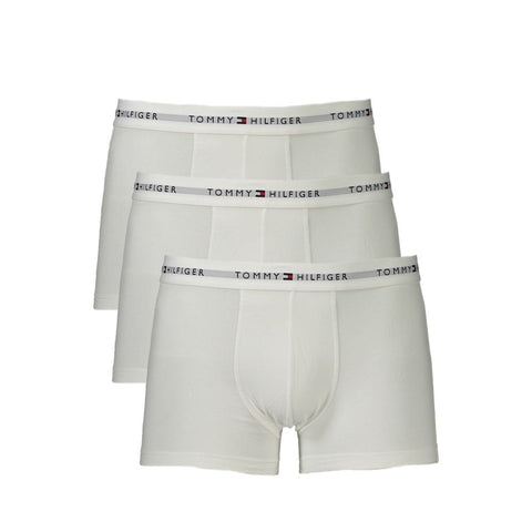 Tommy Hilfiger White Cotton Men Boxer Tommy Hilfiger Retail Flare