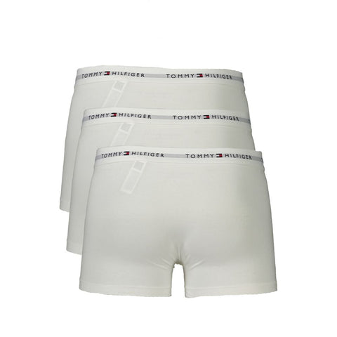 Tommy Hilfiger White Cotton Men Boxer Tommy Hilfiger Retail Flare