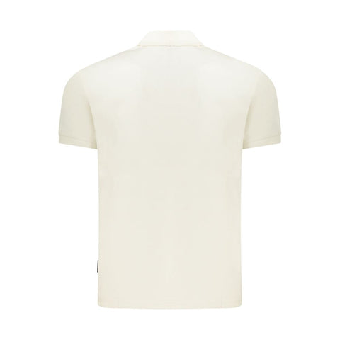 Napapijri White Cotton Men Polo Shirt Napapijri Retail Flare