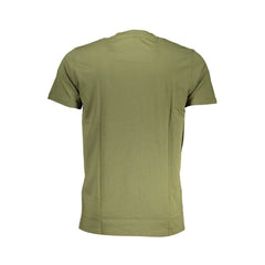 Cavalli Class Green Cotton T-Shirt Cavalli Class Retail Flare