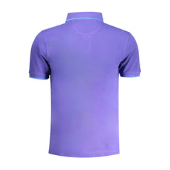 La Martina Purple Cotton Polo Shirt La Martina Retail Flare