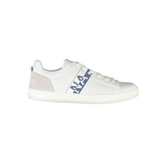 Napapijri White Leather Men Sneaker Napapijri Retail Flare