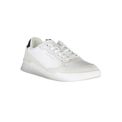 Tommy Hilfiger White Leather Men Sneaker Tommy Hilfiger Retail Flare