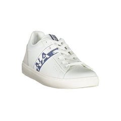 Napapijri White Leather Men Sneaker Napapijri Retail Flare
