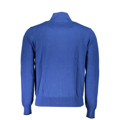 North Sails Blue Organic Cotton Men Sweater North Sails Retail Flare