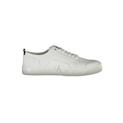 Calvin Klein White Cotton Men Sneaker Calvin Klein Retail Flare