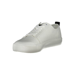 Calvin Klein White Cotton Men Sneaker Calvin Klein Retail Flare