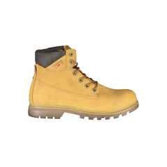 Carrera Vibrant Yellow Lace-Up Boots with Logo Detail Carrera Retail Flare