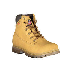 Carrera Vibrant Yellow Lace-Up Boots with Logo Detail Carrera Retail Flare