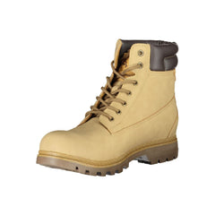Carrera Dapper Beige Lace-Up Boots with Contrast Detailing Carrera Retail Flare
