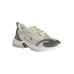 Calvin Klein Beige Polyester Sneaker Calvin Klein Retail Flare