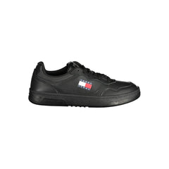 Tommy Hilfiger Black Polyethylene Men Sneaker Tommy Hilfiger Retail Flare