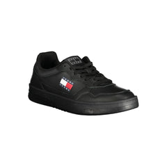 Tommy Hilfiger Black Polyethylene Men Sneaker Tommy Hilfiger Retail Flare