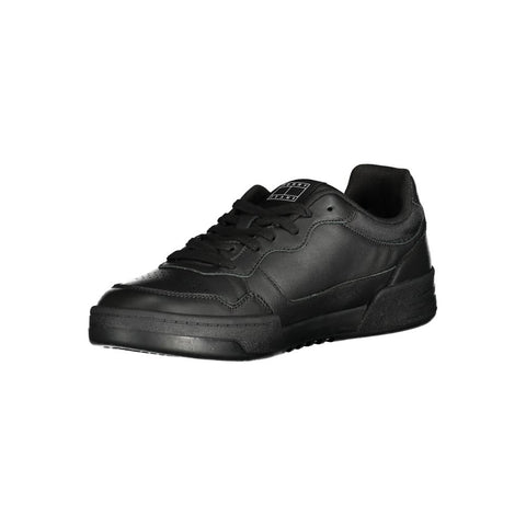 Tommy Hilfiger Black Polyethylene Men Sneaker Tommy Hilfiger Retail Flare