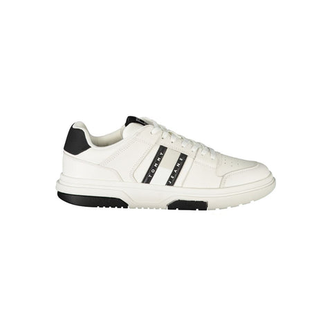 Tommy Hilfiger White Polyethylene Men Sneaker Tommy Hilfiger Retail Flare
