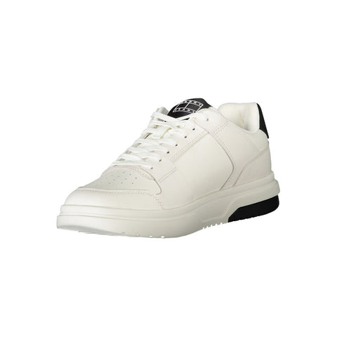 Tommy Hilfiger White Polyethylene Men Sneaker Tommy Hilfiger Retail Flare