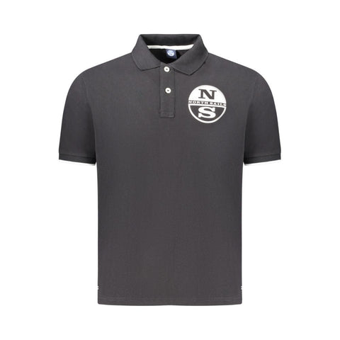 North Sails Black Cotton Men Polo Shirt North Sails Retail Flare