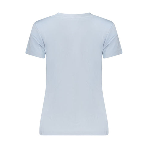 Calvin Klein Light Blue Cotton Tops & T-Shirt Calvin Klein Retail Flare