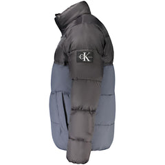 Calvin Klein Blue Polyester Men Jacket Calvin Klein Retail Flare