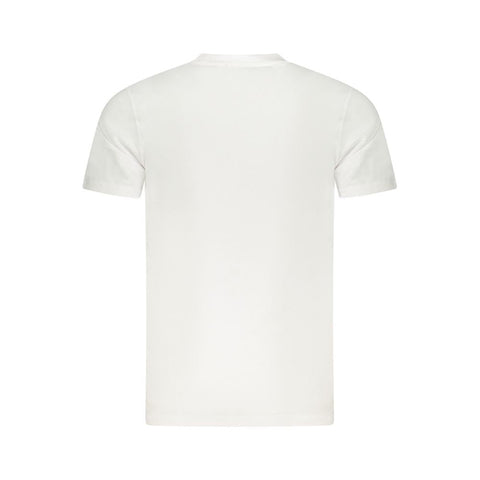 Cavalli Class White Cotton Men T-Shirt