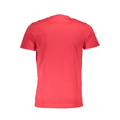 Cavalli Class Red Cotton T-Shirt Cavalli Class Retail Flare