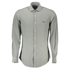 Harmont & Blaine Elegant Green Slim Fit Long Sleeve Shirt Harmont & Blaine Retail Flare